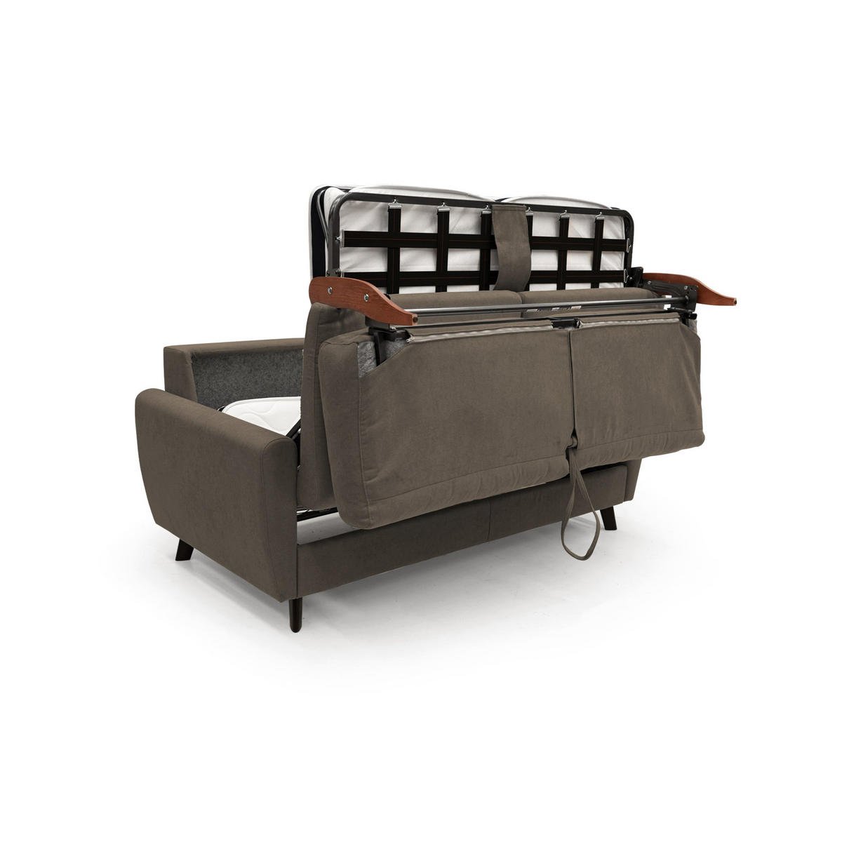 SCHLAFSOFA Callisto - Braun, Textil (188/97/96cm) - Divani.store