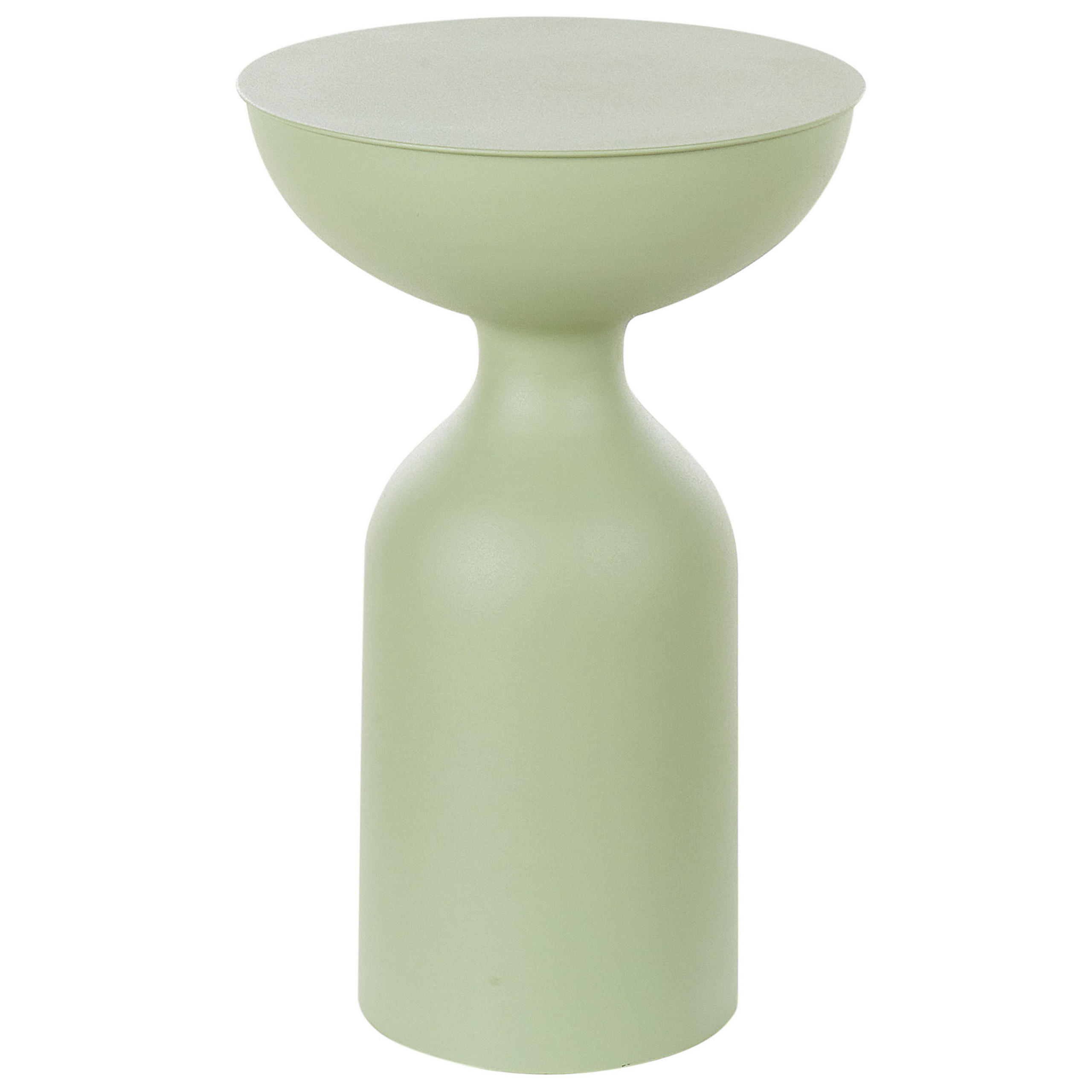BEISTELLTISCH 2er-Set Metall hellgrün rund Cota/Tenjo - Grün, Metall (36/36/56cm) - Beliani
