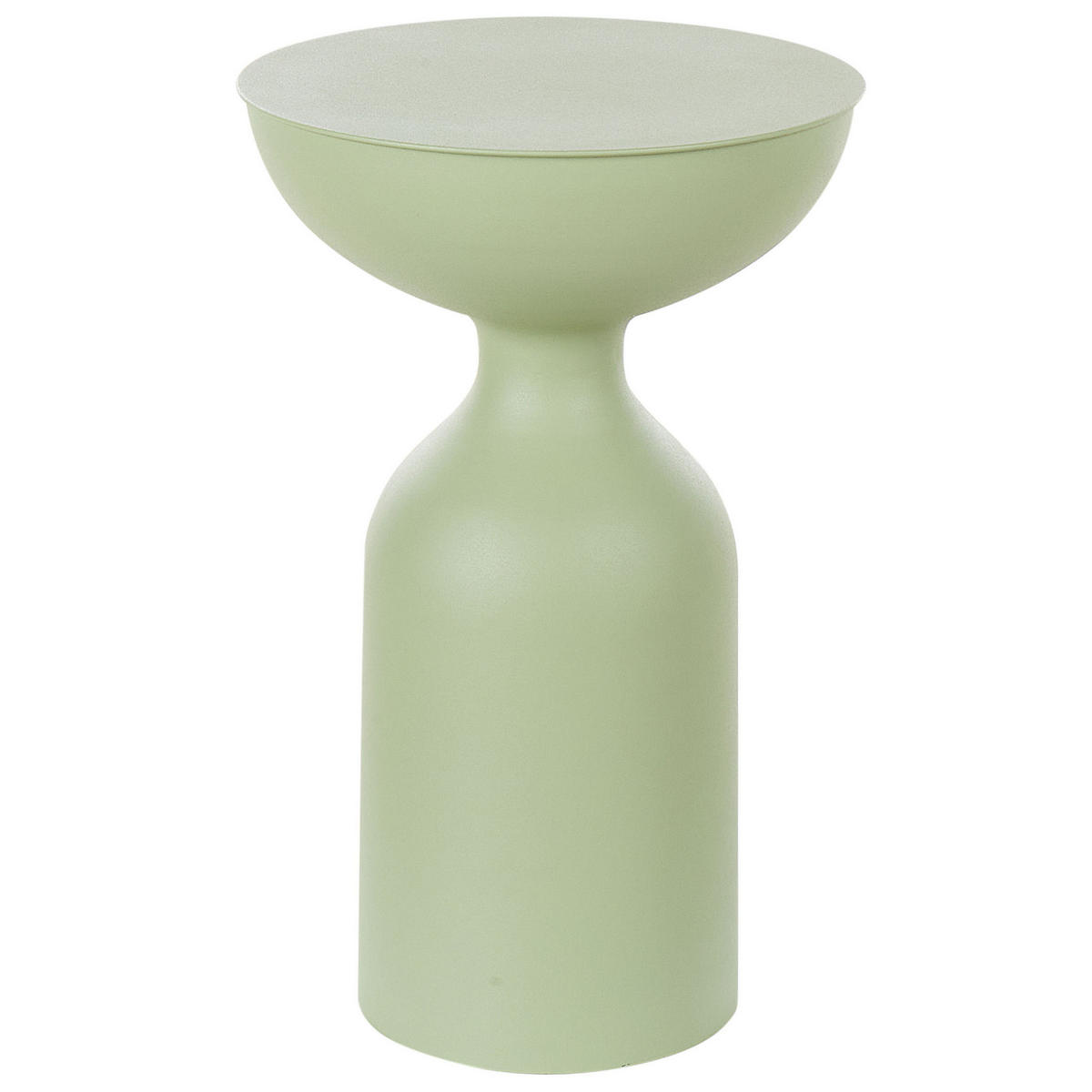 BEISTELLTISCH Metall hellgrün rund 36 cm Cota - Grün, Metall (36/36/56cm) - Beliani