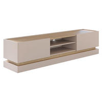 TV-LOWBOARD Zarpant 200 2K - Sandfarben/Eichefarben, Holzwerkstoff (200/47/37cm) - MIRJAN24