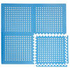 POOLMATTEN 1,59m² 4 EVA Matten 62 cm Blau - Blau, Kunststoff (62/62cm) - eyepower