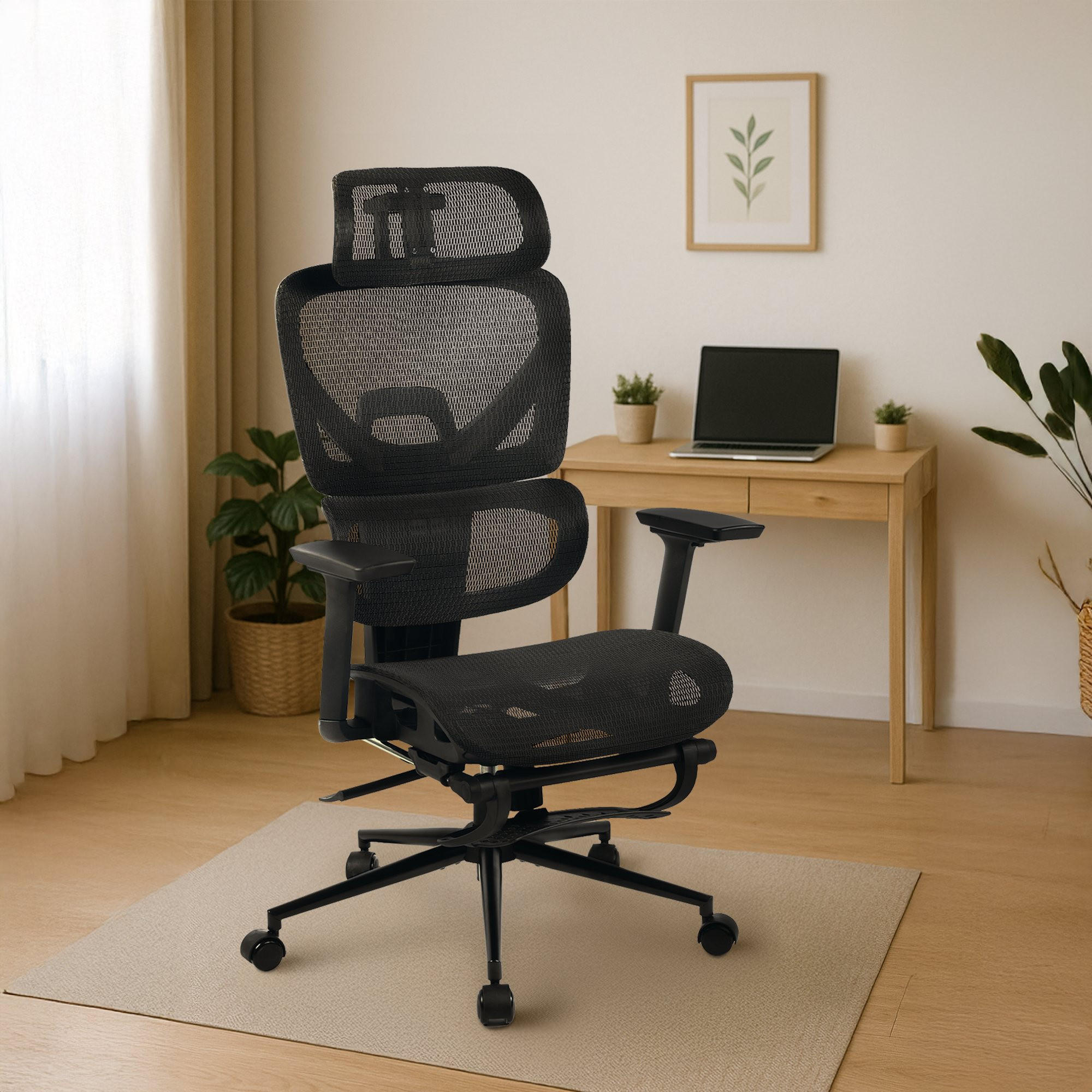 DREHSTUHL Stoff Schwarz - Schwarz, Textil/Metall (68/114/72cm) - CLP