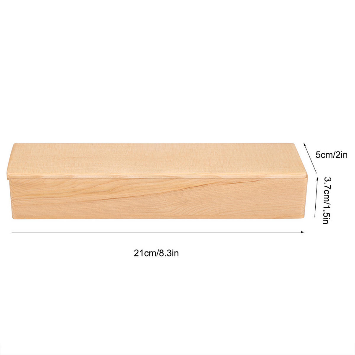 BESTECK-SET Rechteckige Holz-Besteckbox aus Tannenholz - Braun, Holz