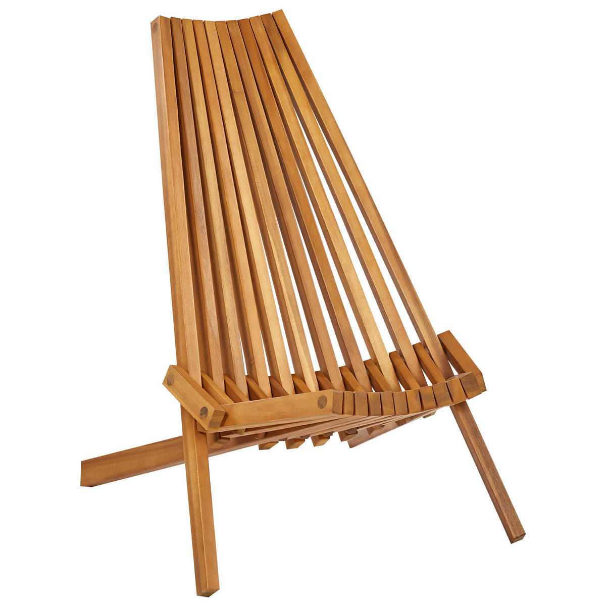 BALKONSET 2-Sitzer Holz heller Holzfarbton Bellano - Hellbraun, Holz - Beliani