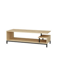 TV-LOWBOARD Reilly Schwarz-Eiche - Eichefarben/Schwarz, Holzwerkstoff (120/38/45cm) - Decorotika