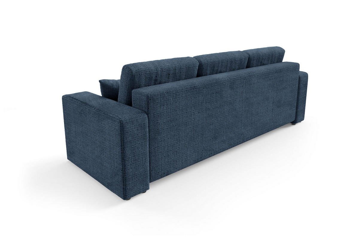 SCHLAFSOFA mit Bettkasten Blau - Blau, Textil (244/70/92cm) - Furnisell