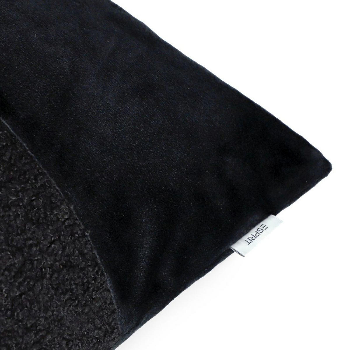 KISSENHÜLLE Paddy black 38x58cm - Schwarz, Textil (58/38cm) - Esprit
