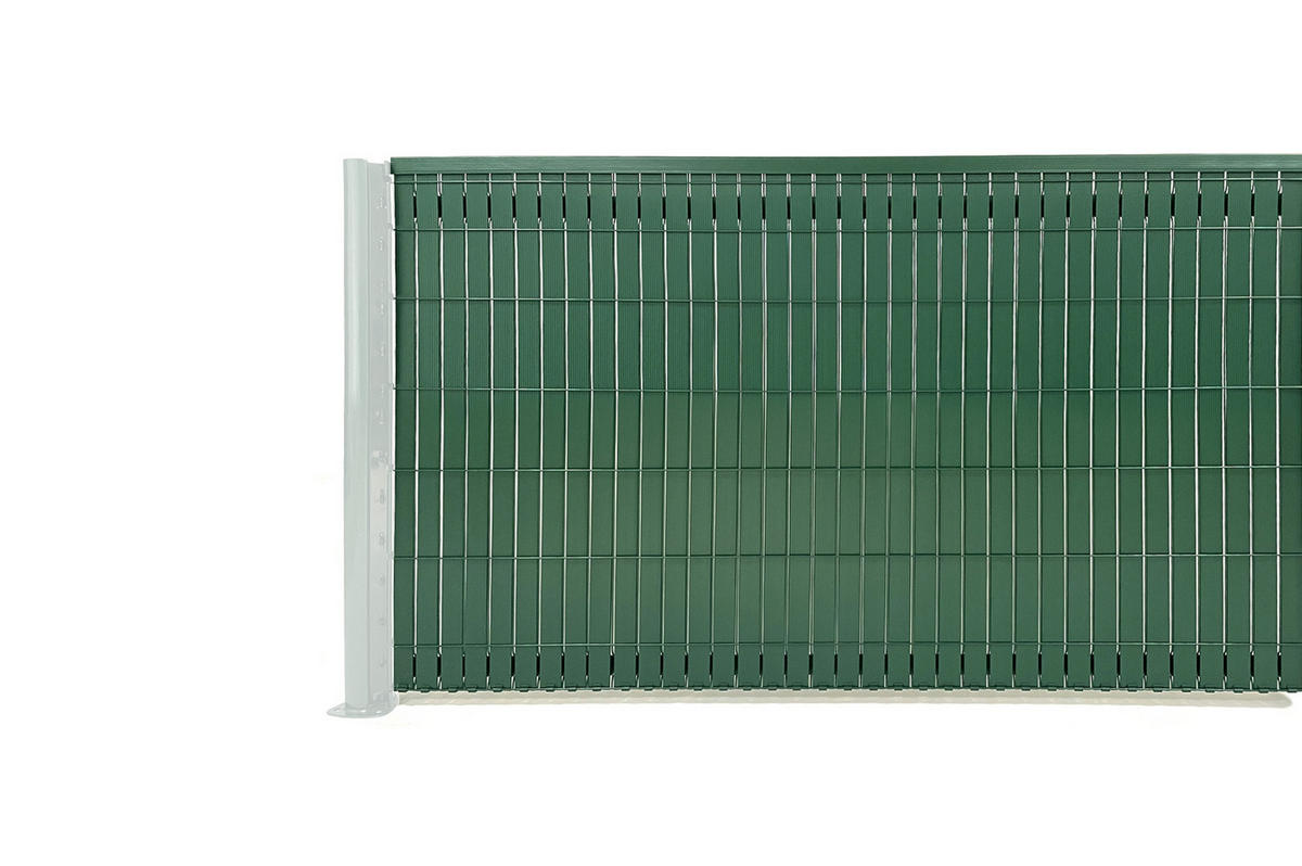 PVC-SICHTSCHUTZLAMELLEN-STEIF-SET Cinto grün 4m H.120cm - Mit clips und Endprofil - Grün, Kunststoff (400/123cm) - Casanoov