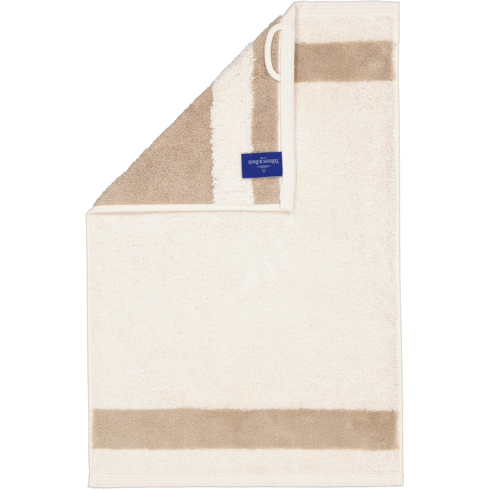 HANDTÜCHER LUXURY DOUBLE 2560 CASHMERE - 33 - Beige, Textil (30/50cm) - Zöllner