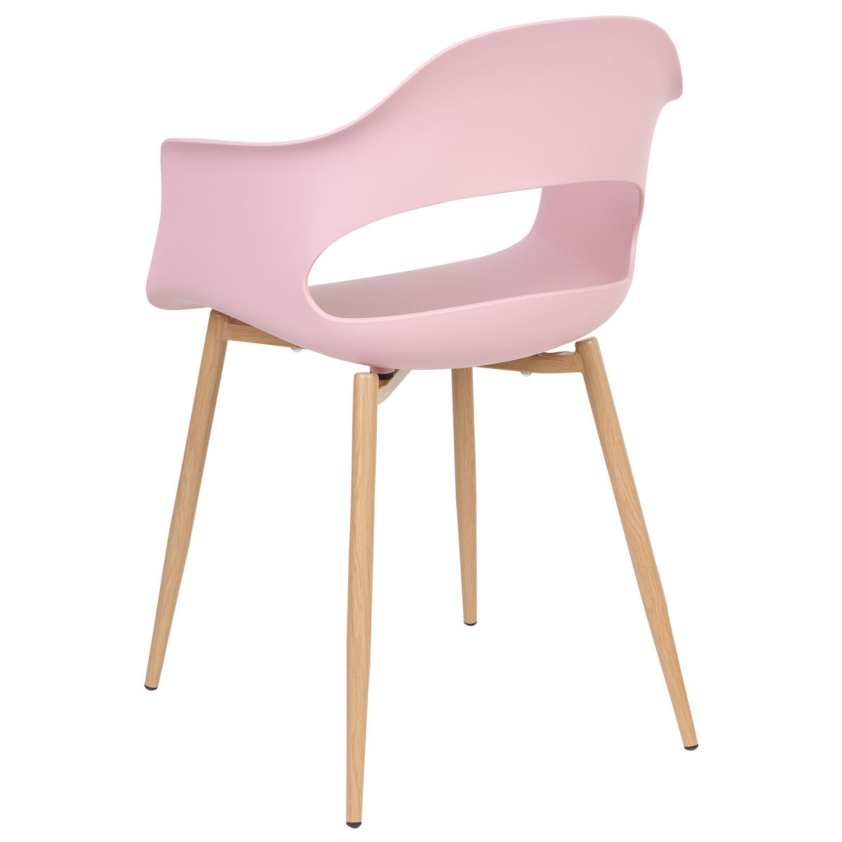 ESSZIMMERSTUHL 2er-Set Kunststoff Rosa Utica - Pink, Kunststoff/Metall (54/81/47cm) - Beliani