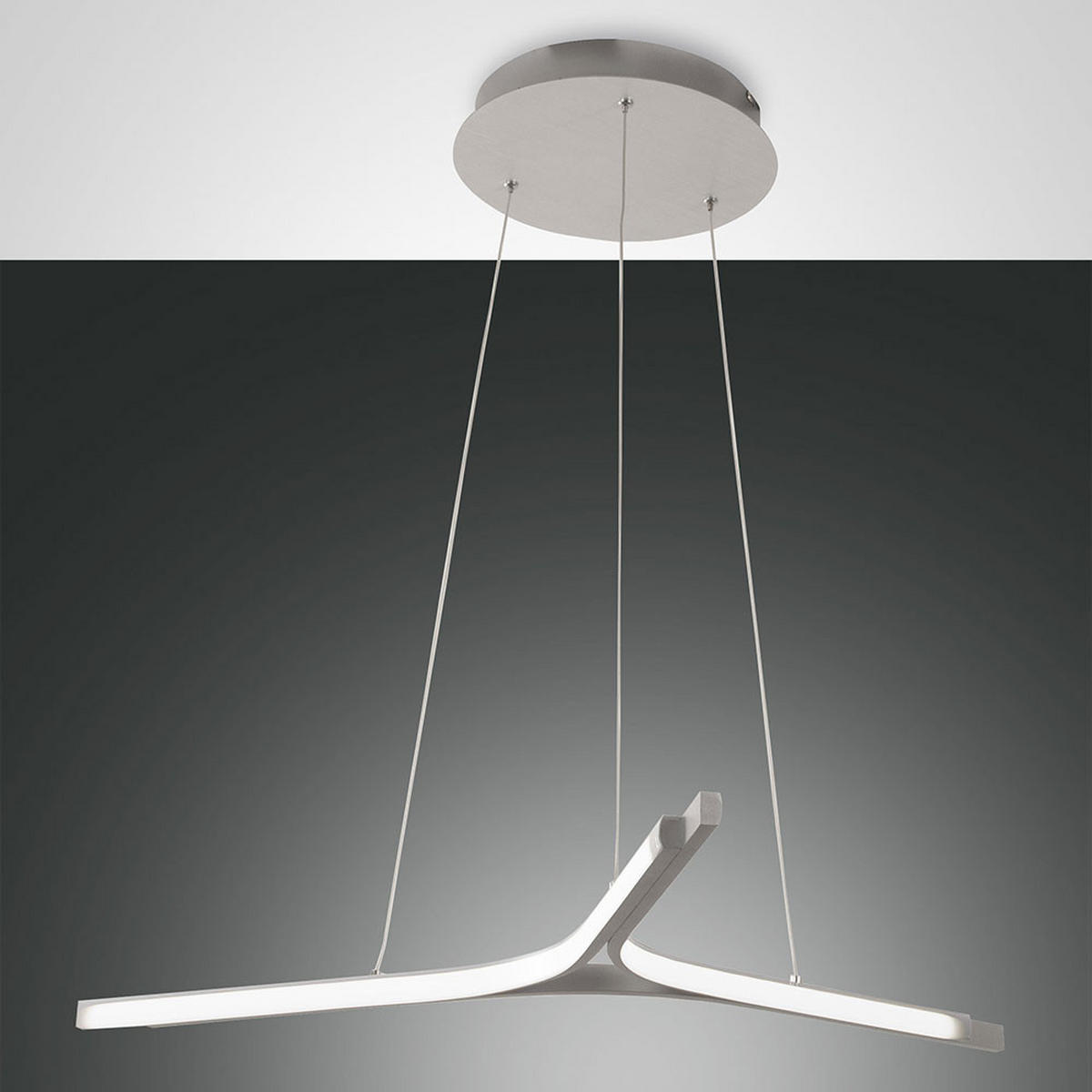 LED HÄNGELAMPE LIRA Weiß Drei-Sternoptik - Weiß, Metall (70/70/200cm)