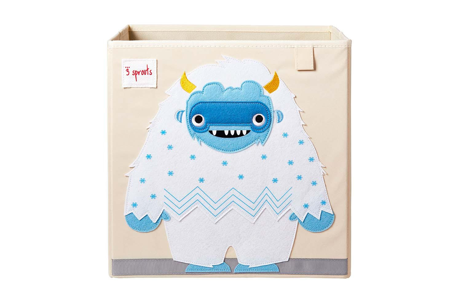 AUFBEWAHRUNGSBOX Yeti 33x33x33cm - Naturfarben, Textil (33/33cm) - 3Sprouts