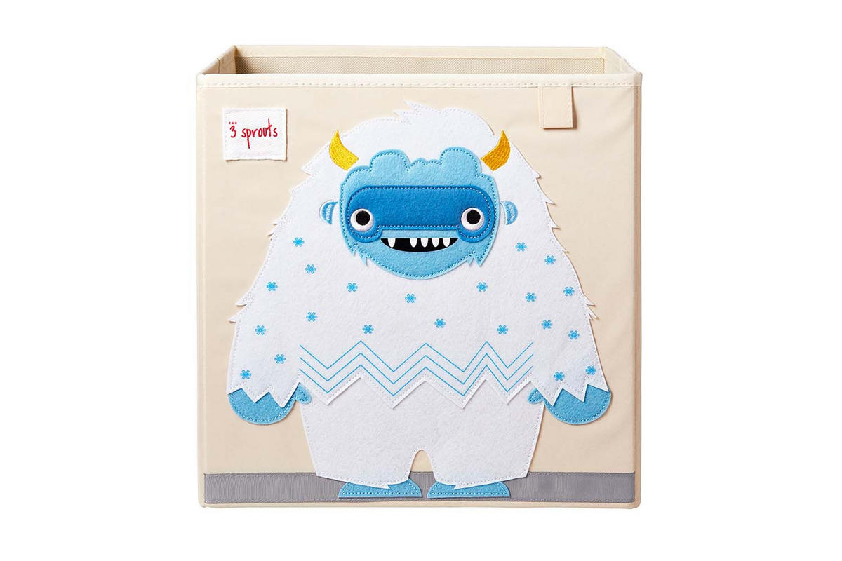 AUFBEWAHRUNGSBOX Yeti 33x33x33cm - Naturfarben, Textil (33/33cm) - 3Sprouts