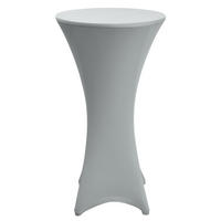 STEHTISCHHUSSE Stella Ø 80 cm Silber - Silberfarben, Textil (80/120cm)