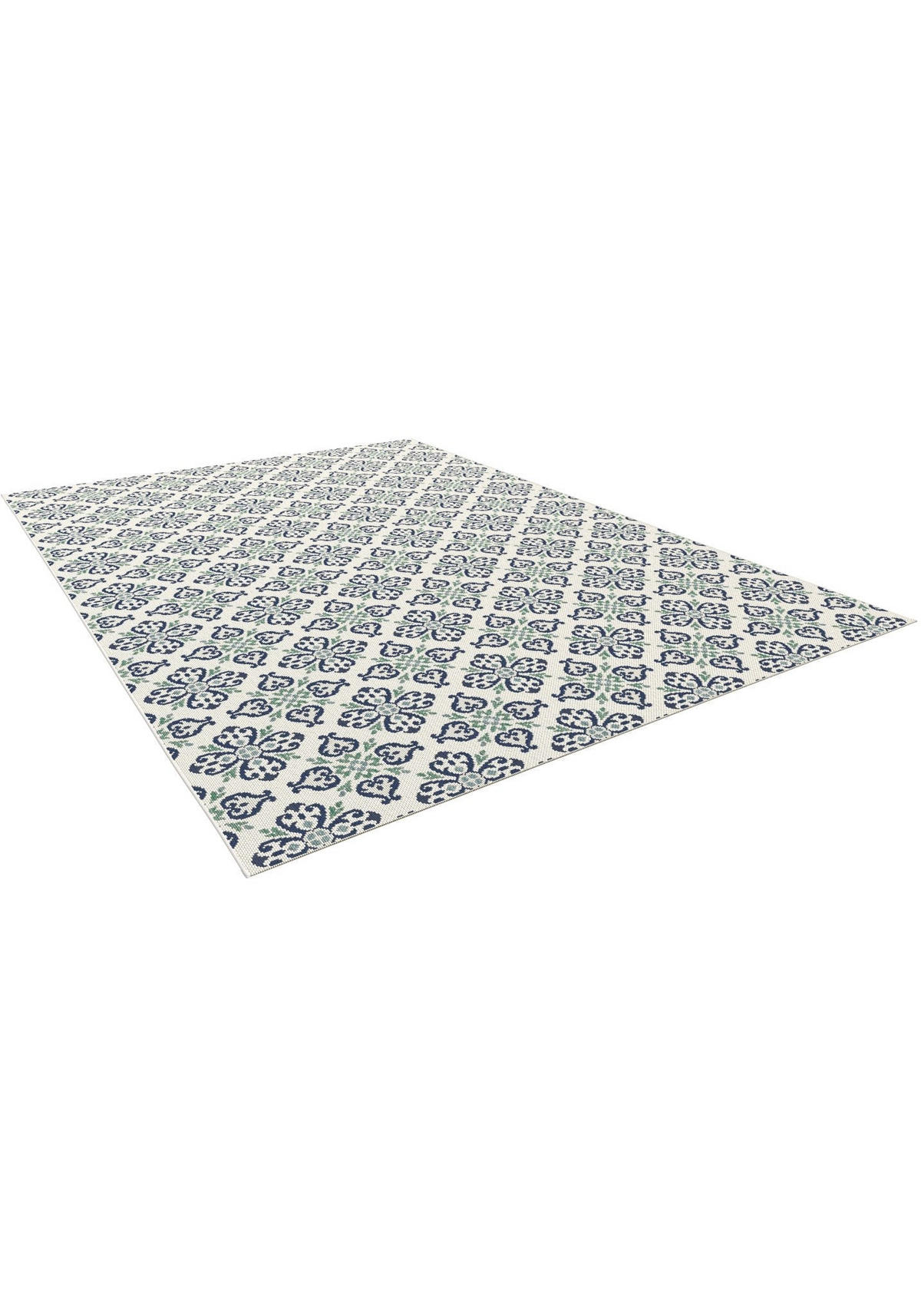 TEPPICH für Innen und Außen fleckenbeständig blau - Blau, Textil (120/170cm) - AFK Living