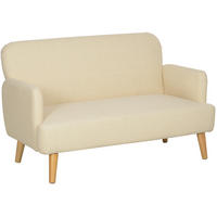 2-SITZER Sofa Samt 130/74/79 cm Creme - Creme, Textil (74/79/130cm) - Redom