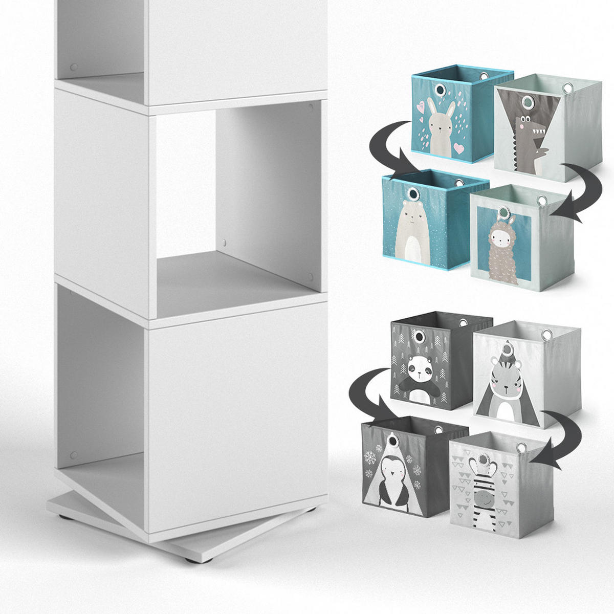 DĚTSKÁ POLIČKA Bílá - bílá, kompozitní dřevo (35.2/144.2/35.2cm) - Vicco