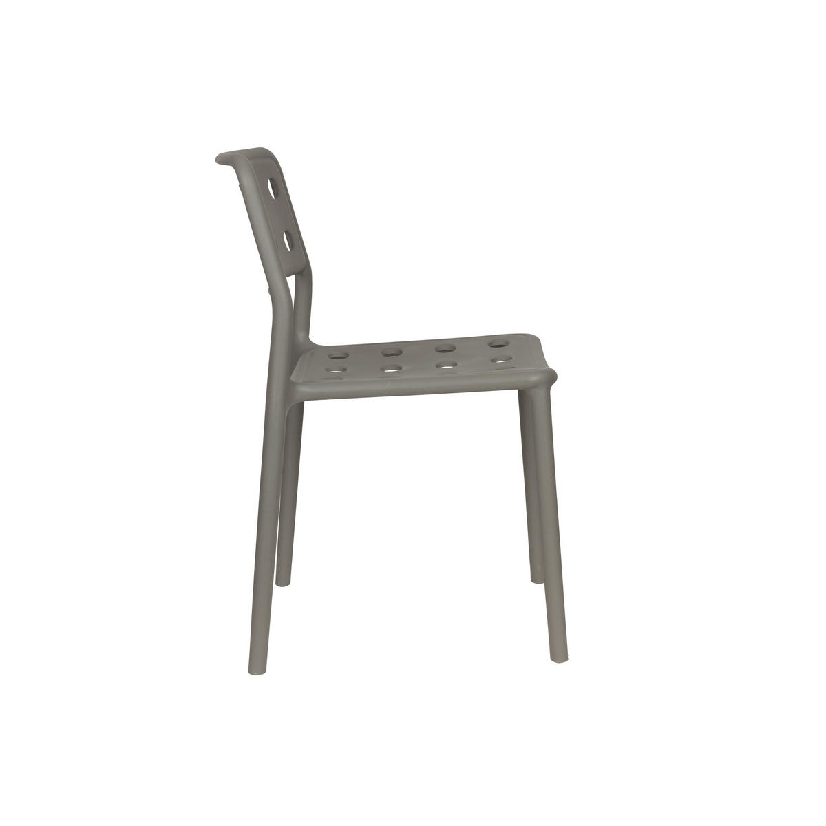 GARTENSTUHL Serra Grau - 4 er Set - Grau, Kunststoff (45.5/80/53cm) - Housecraft Living