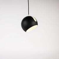 GALERIELEUCHTE Ball 5m Abhängung Schwarz/Weiß Ø 20cm - Schwarz/Weiß, Metall (20/20/13cm) - s.luce