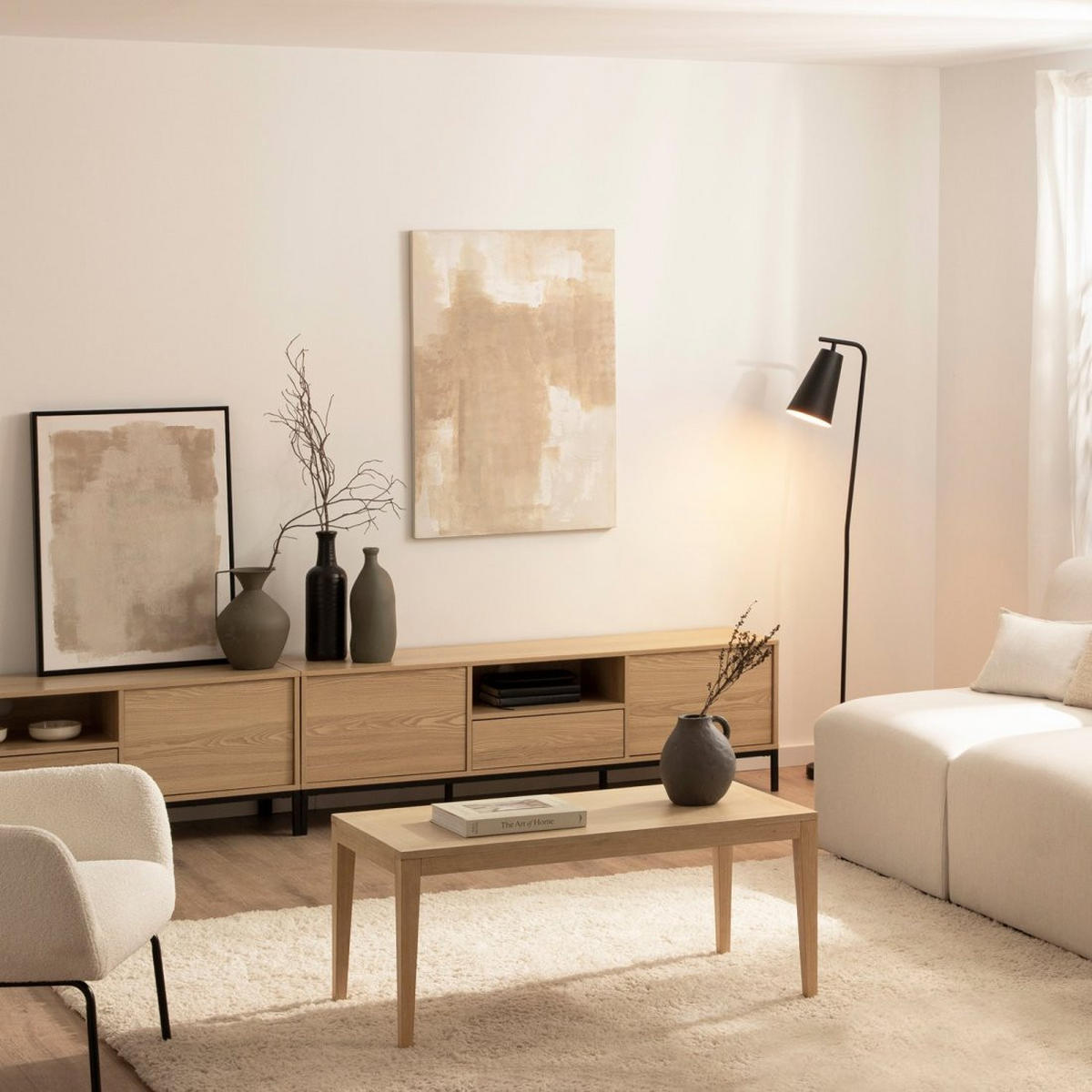 TV-ELEMENT 160 Remi Natürlich 160 cm x 50 cm - Naturfarben, Holzwerkstoff (160/50/40cm)