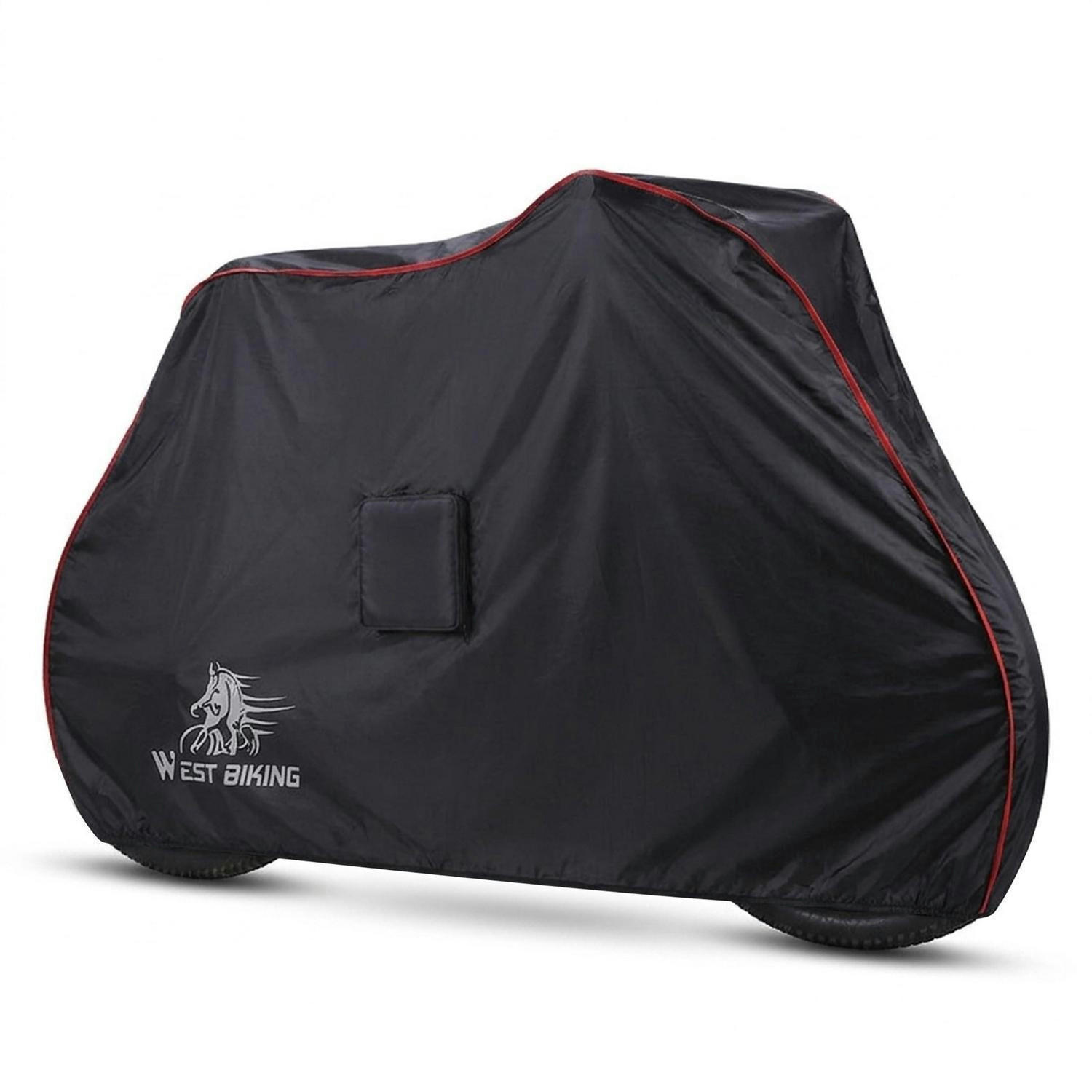 FAHRRADABDECKUNG Wasserdicht mit Reißverschluss - Schwarz, Textil (110.5/43.5/196cm)