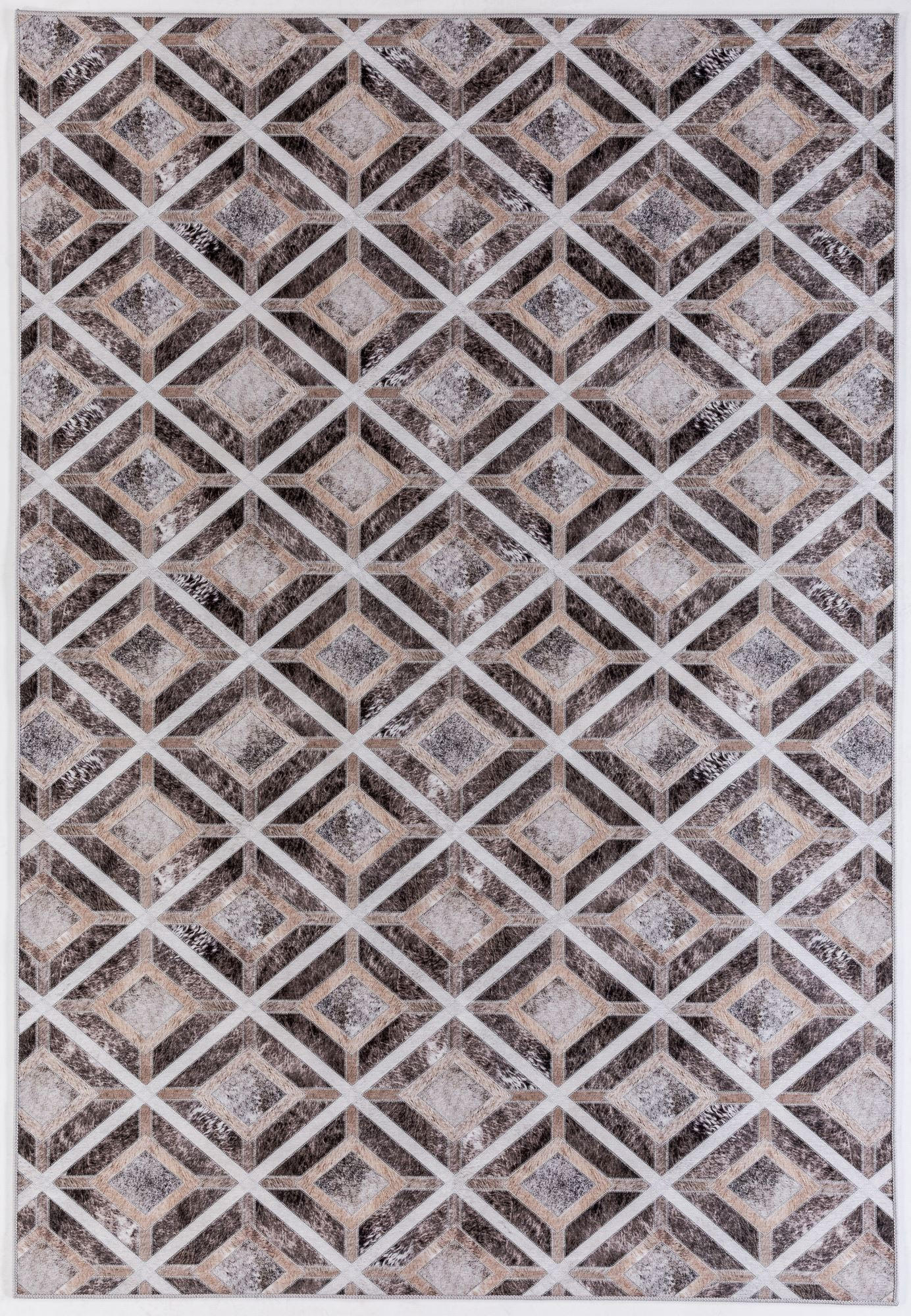 KURZFLORTEPPICH Serena 160x230 cm - Braun, Textil (160/230cm) - Gino Falcone