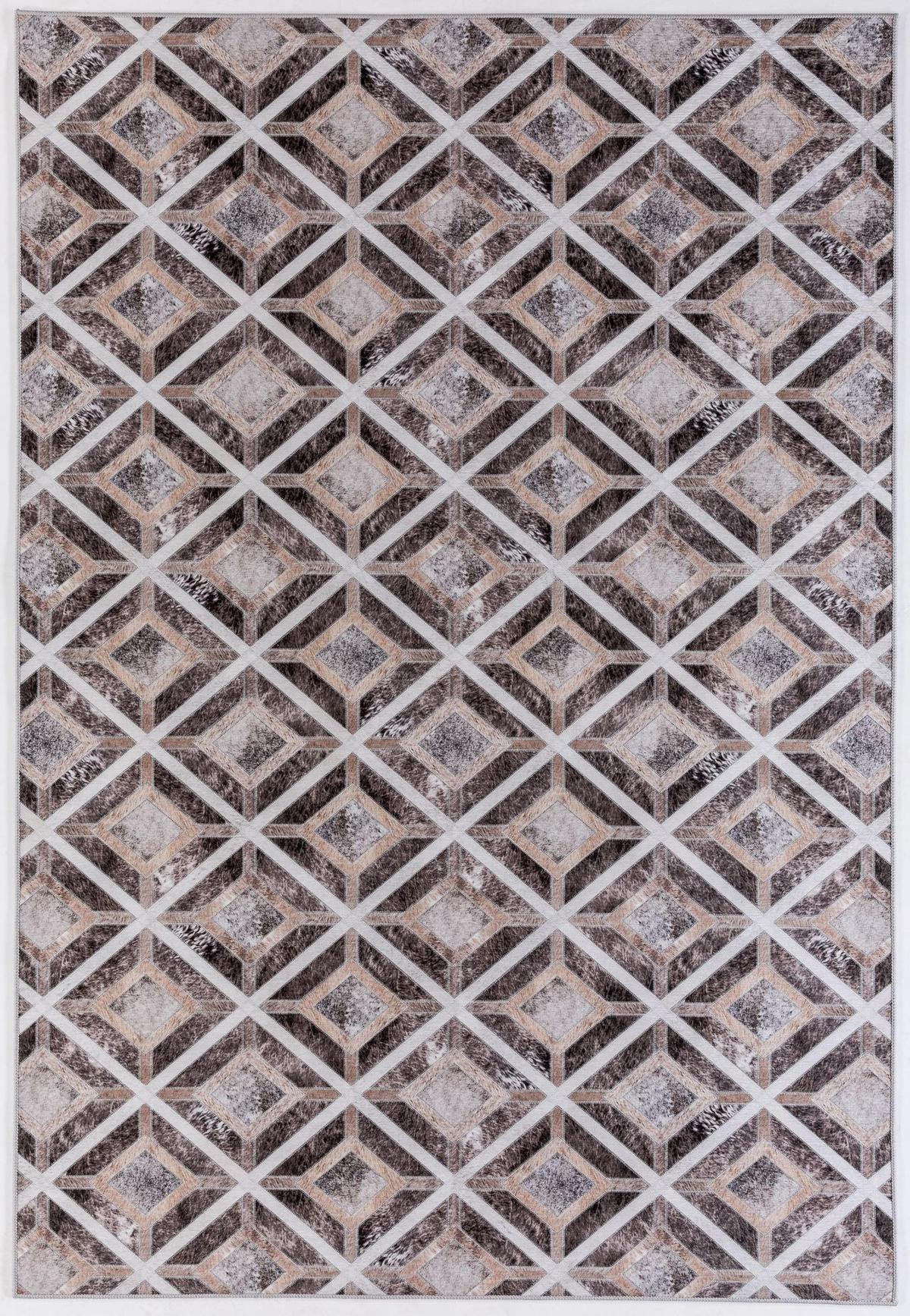KURZFLORTEPPICH Serena 50x80 cm - Braun, Textil (50/80cm) - Gino Falcone