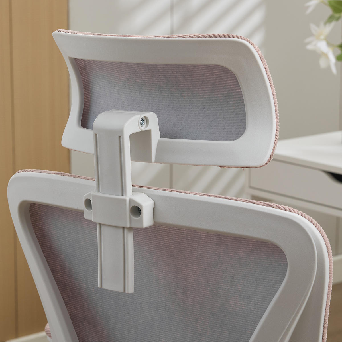 BÜROSTUHL Rosa 58/65/108 cm - Pink, Metall (58/108/65cm) - PANGIVO