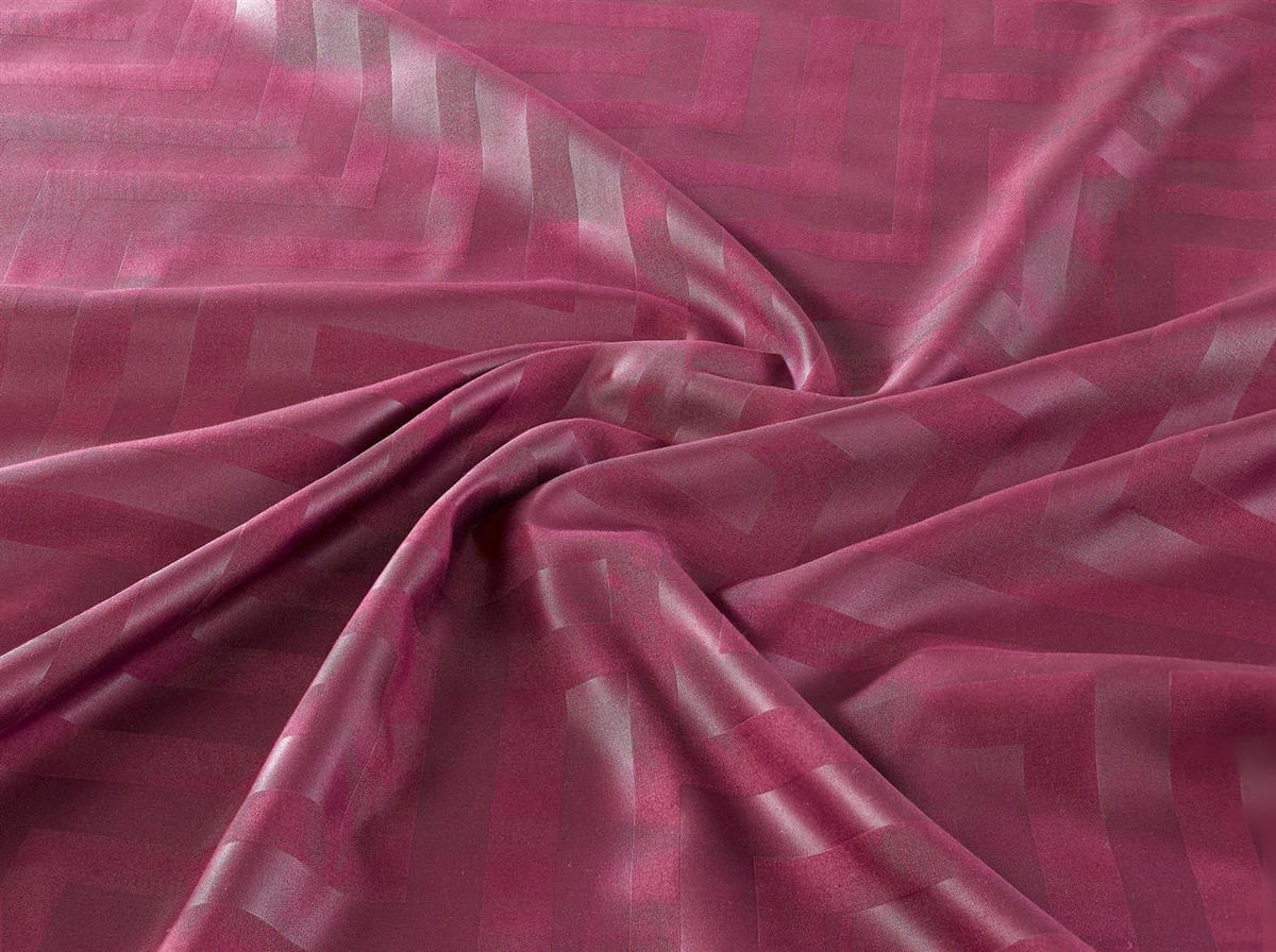 MIKROFASER-BETTWÄSCHE 135x200 Super softer Bettbezug aus 100% Polyester, Bettbezüge Bordeaux Rot Muster - Bordeaux, Textil (135/200cm) - Carpe Sonno