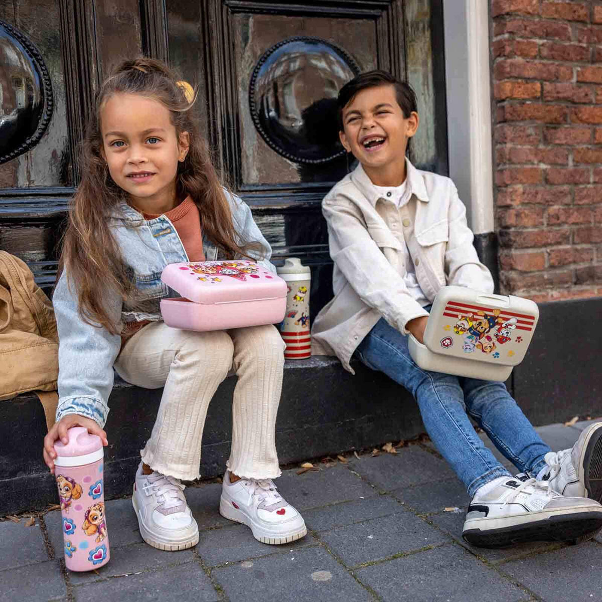LUNCHBOX Candy Paw Patrol organic pink 19 x 13,5 x 6,5 cm - Pink, Kunststoff (13.5/6.5/19cm) - Koziol