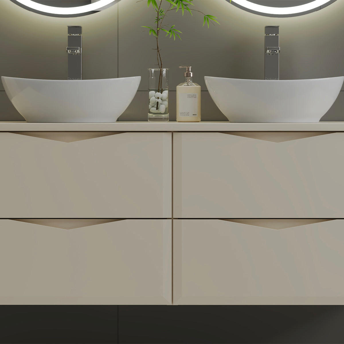 DONJI ELEMENT ZA UMIVAONIK 120.6cm Ellie Kašmir - boje kašmira, drvni materijal (120.6/52.2/46.5cm) - Petits-meubles
