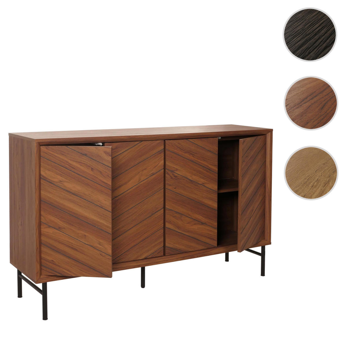 SIDEBOARD Braun - Braun, Holz (151/94/40cm) - MCW