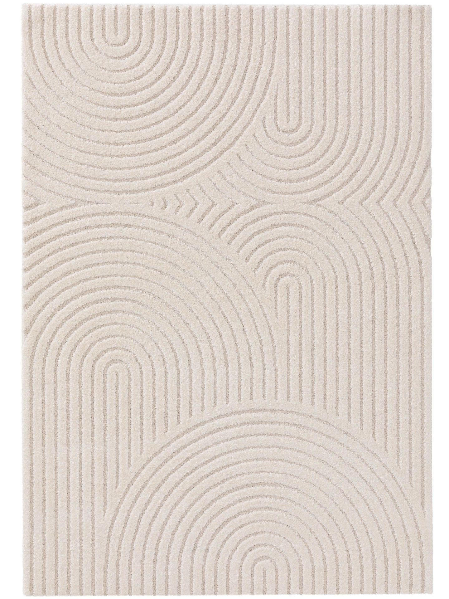 KOBEREC Eve Krémová/Béžová 120x170 cm - béžová, textil/plast (120/1cm) - KUNSTLOFT