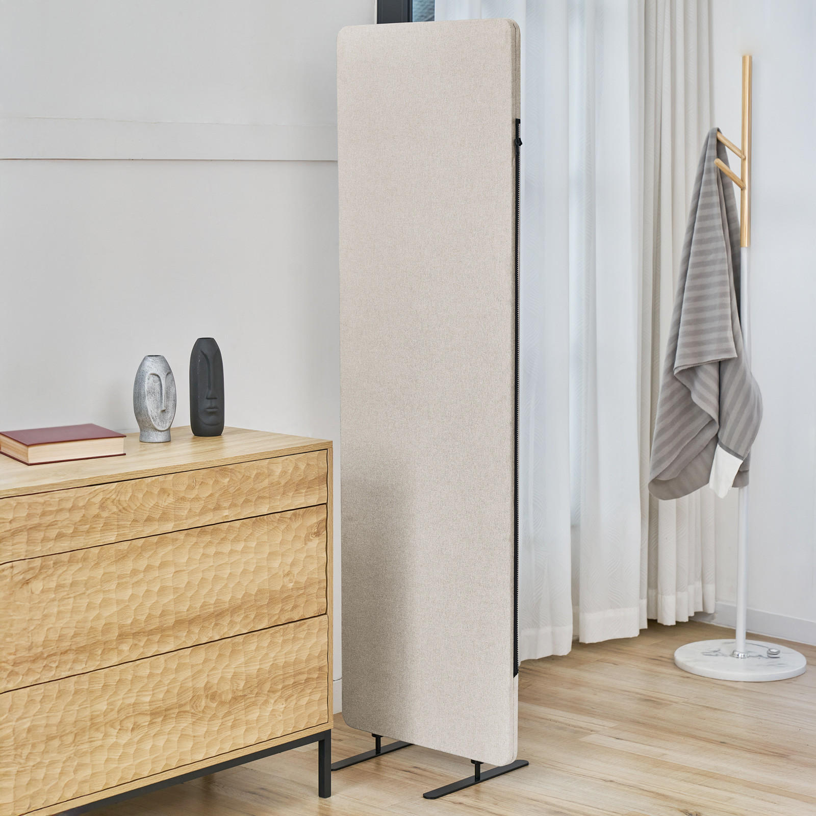 TRENNWAND OTIS Beige - Beige, Textil (50/167/35cm) - SVITA