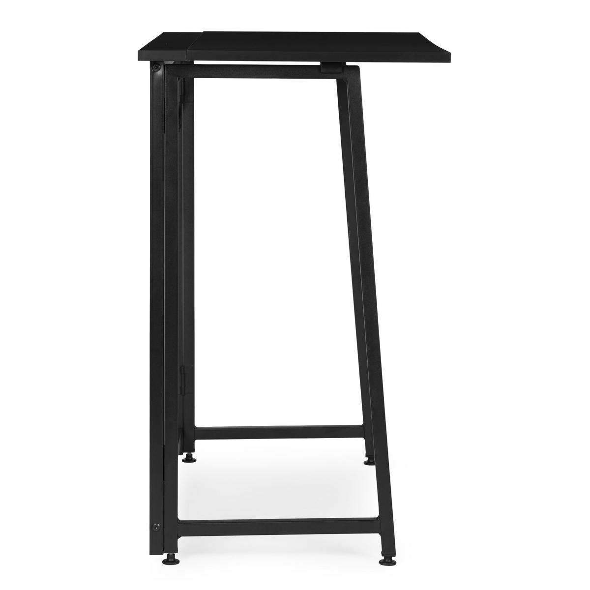 SCHREIBTISCH ARLO Schwarz - Schwarz, Holzwerkstoff (45/80/76cm) - Mat-Haus