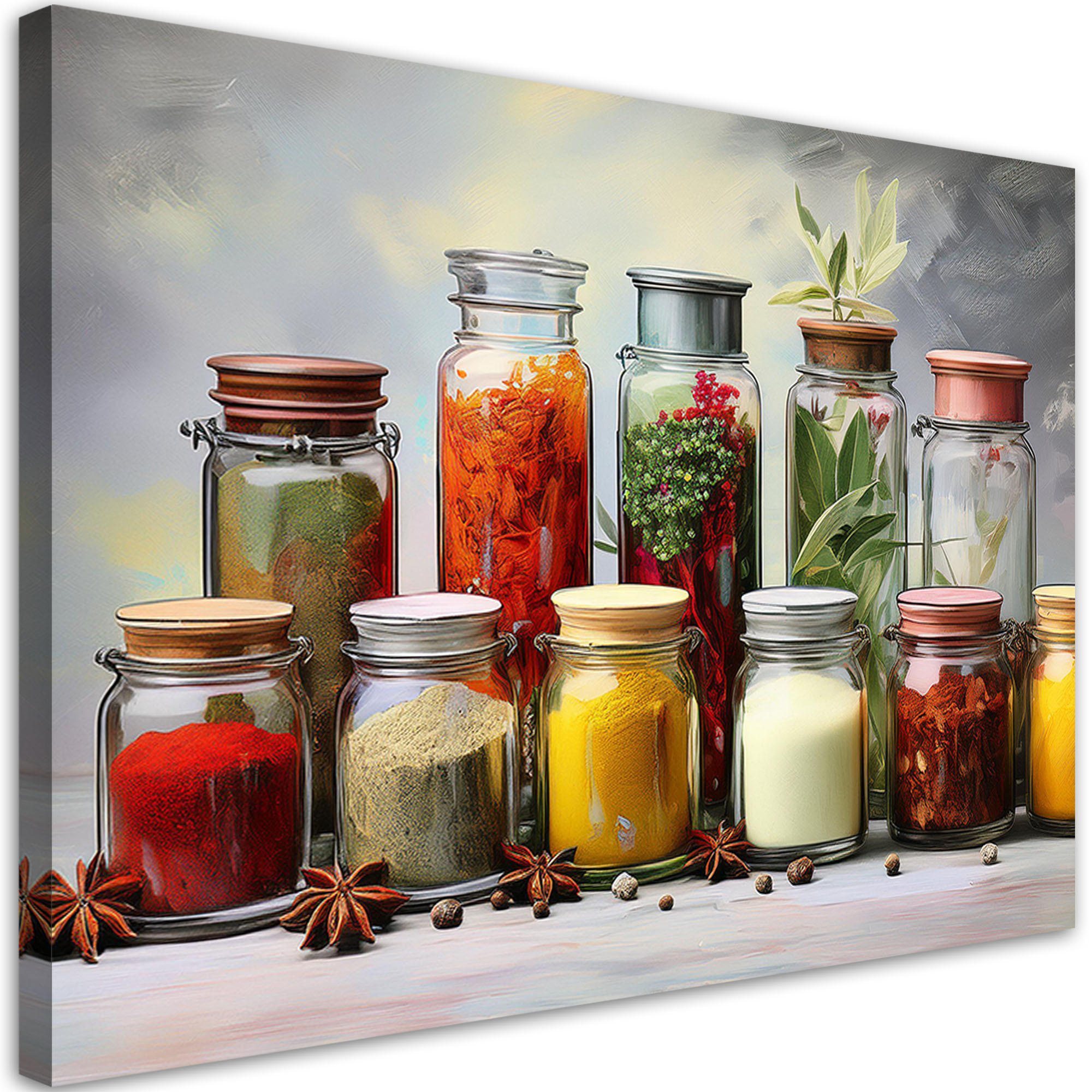 Feeby Leinwandbild Mehrfarbig 60x40 cm