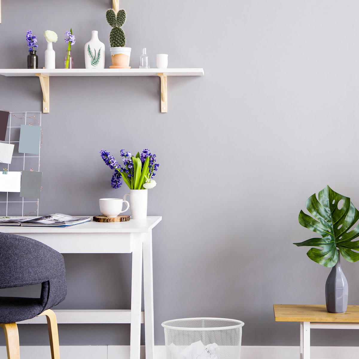 PAPIERKORB - Weiß, Metall (26/28/26cm) - Relaxdays