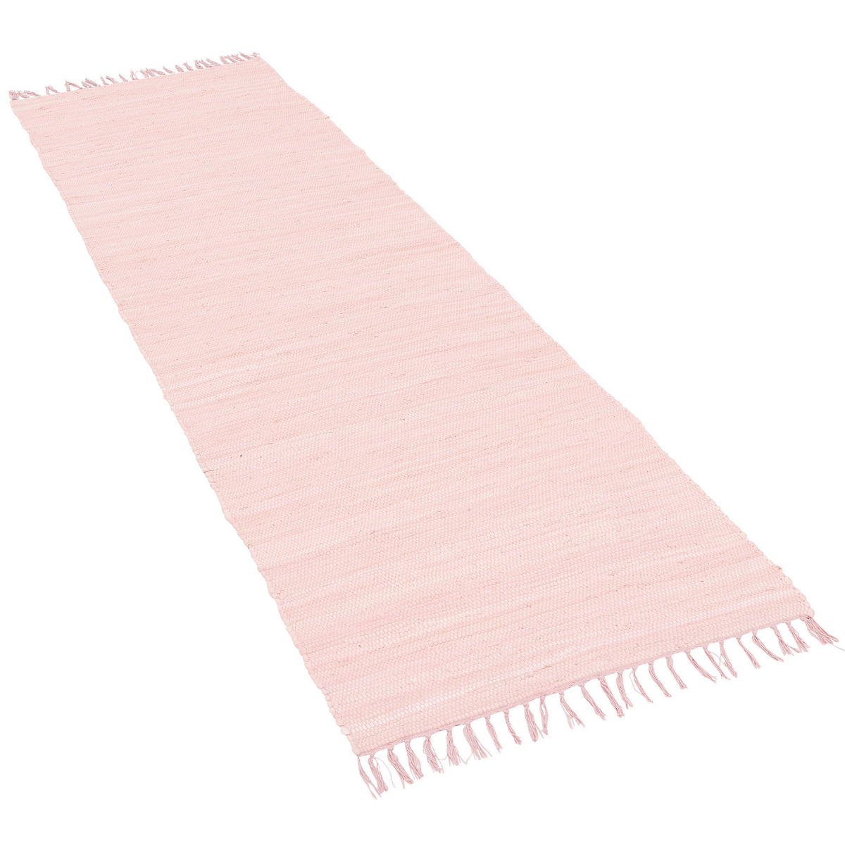 BAUMWOLLE NATUR TEPPICH LÄUFER JOLLY COTTON - Rosa, Textil (70/250cm) - Pergamon