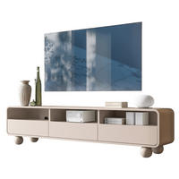 TV-SCHRANK rund 180 cm breit Beige ALDOS - Beige, Holzwerkstoff (180/44/39cm) - Compleo24