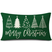 KISSENBEZUG Weihnachten Merry Christmas 40 x 60 cm - Grün, Textil (60/40cm)