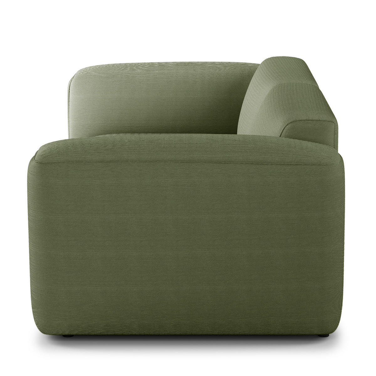 2-SITZER SOFA - Dunkelgrün/Schwarz, Kunststoff/Textil (220/71/102cm) - home24