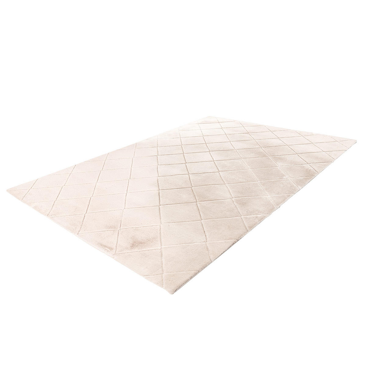 HOCHFLOR-TEPPICH Moment 600 Ivory 160x230 cm - Creme, Textil (160/230cm) - carpet city