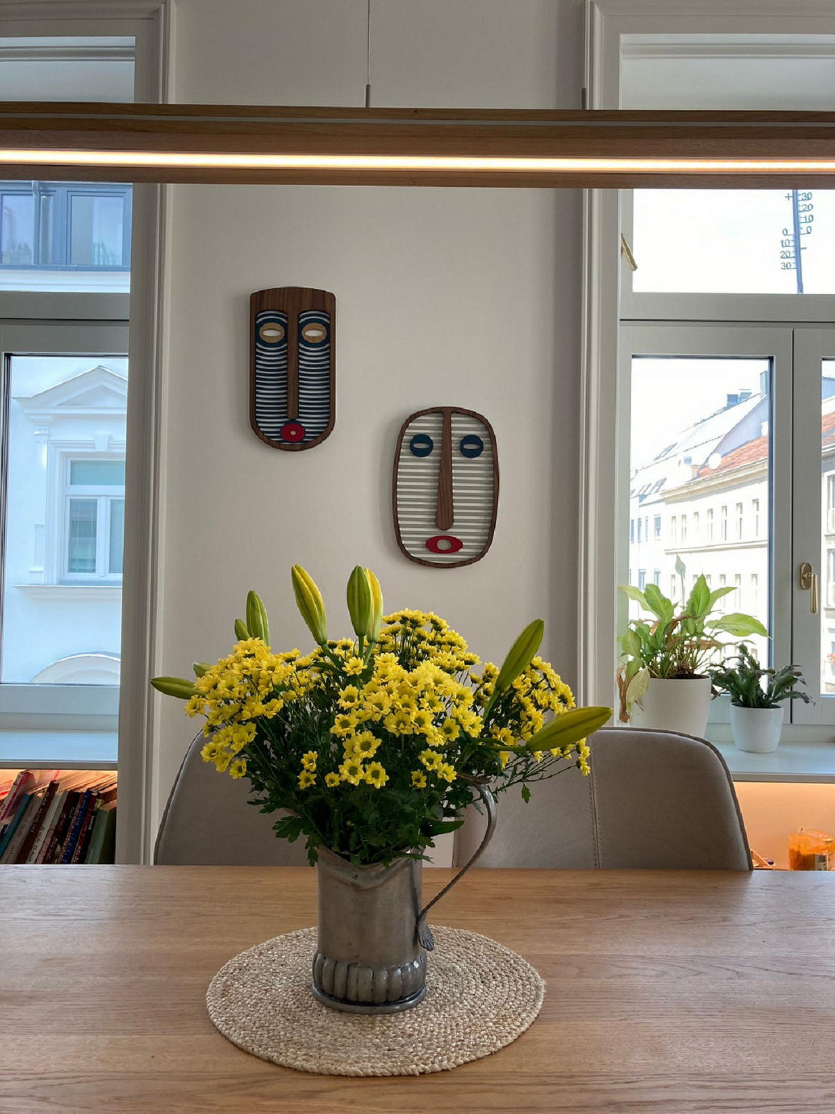 WANDDEKO MASKE 43/64 cm - Rot, Holzwerkstoff/Kunststoff (43/64/1cm) - KUNSTLOFT