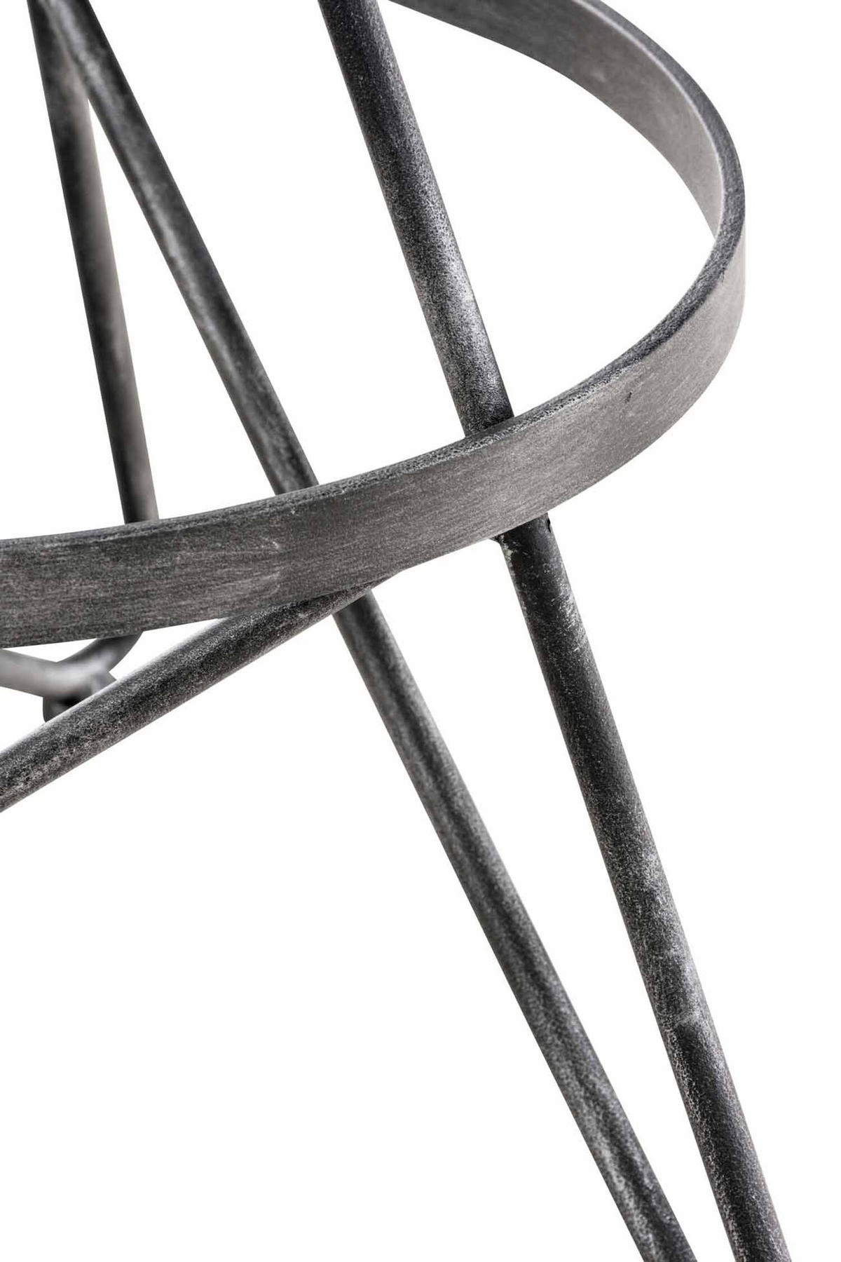 BARHOCKER Kalie, Holzsitz, Gestell Metall Silber - Silberfarben, Holz (43/82/43cm) - TPFLiving