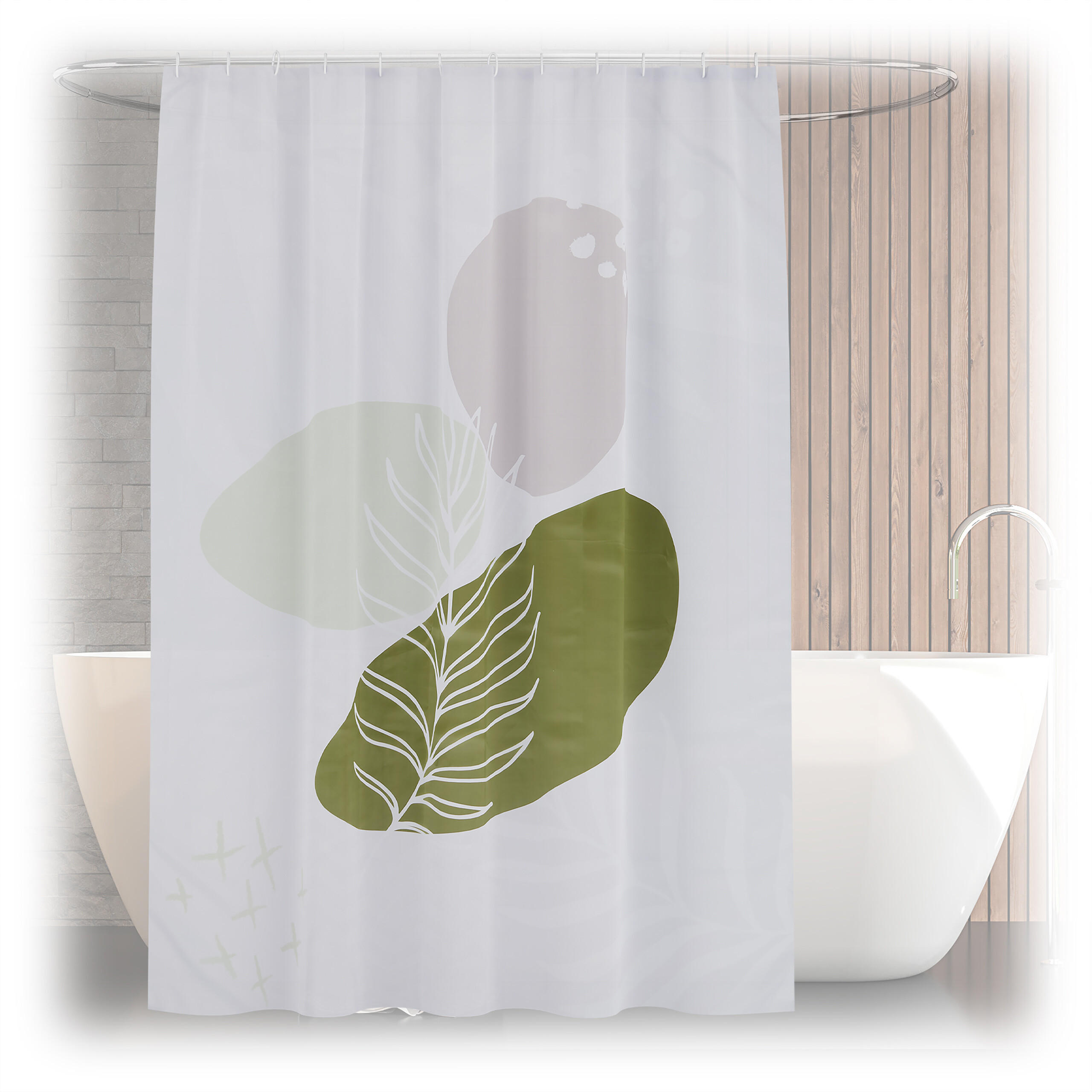 DUSCHVORHANG - Multicolor, Textil (180/0.1cm) - Relaxdays