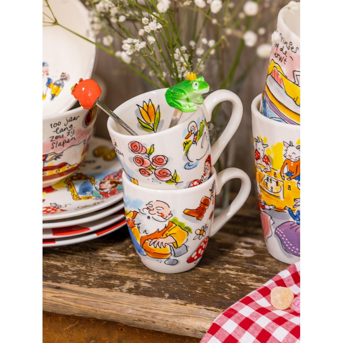 MINI-BECHER Efteling Däumling in Bunt - 200 ml - Multicolor, Keramik (0.2L) - Blond Amsterdam