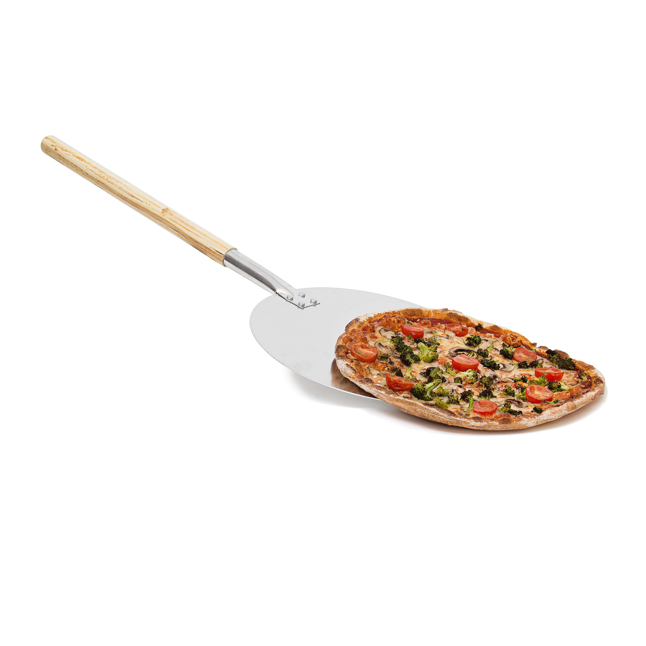PIZZASCHAUFEL - Multicolor, Holz/Metall (30/3/79cm) - Relaxdays