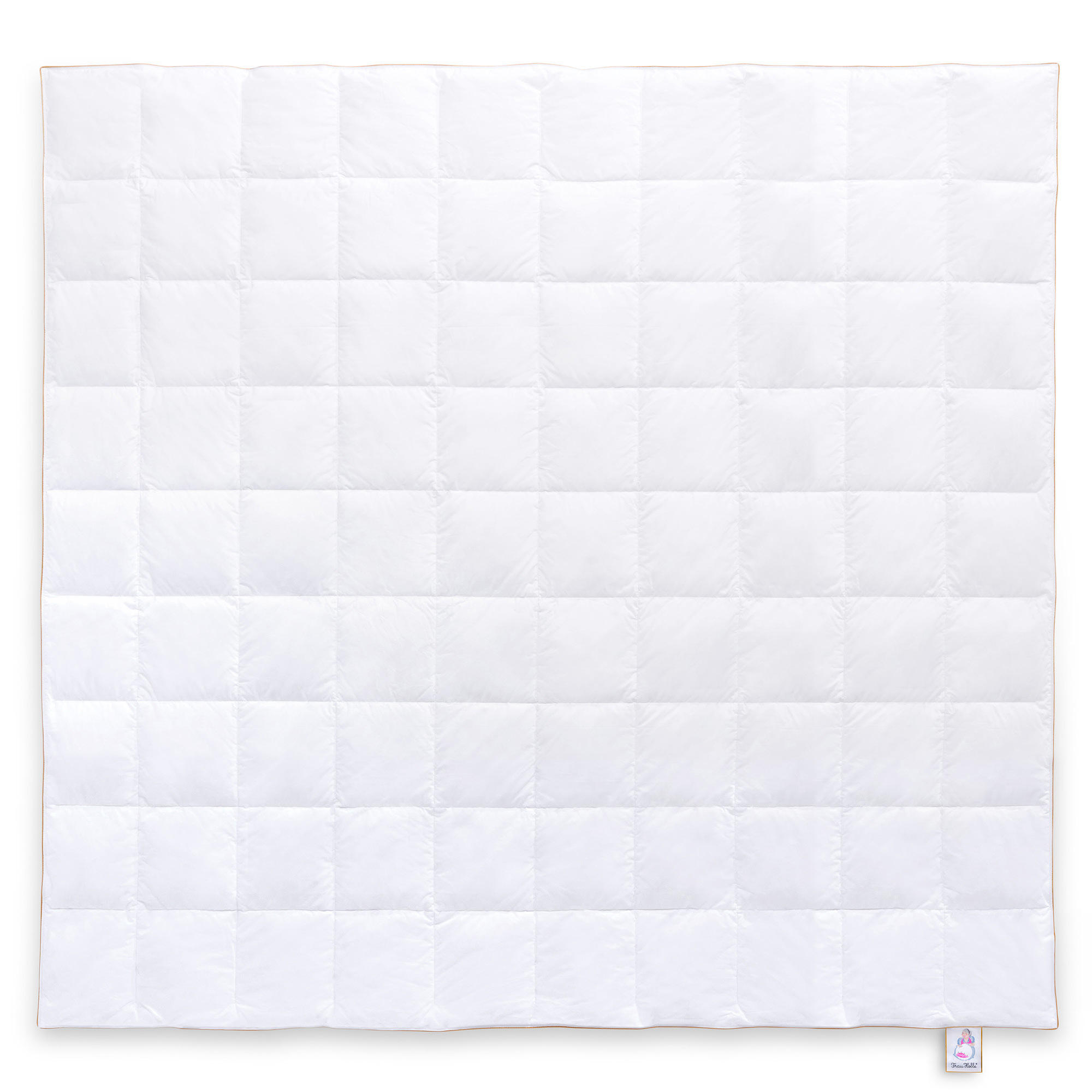 GANZJAHRESBETTDECKE PRIMA Gänsedaunen medium - Weiß, Naturmaterialien/Textil (240/220cm) - Frau Holle