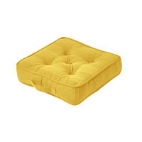 SITZKISSEN Rajput gelb 40/40/8 cm - Gelb, Textil (40/40/8cm) - Homescapes