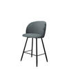 BARHOCKER K99 H - Schwarz/Grau, Holzwerkstoff/Textil (51/105/51cm) - MIRJAN24